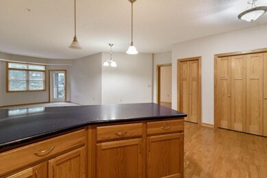 Open area from kitchen into living room