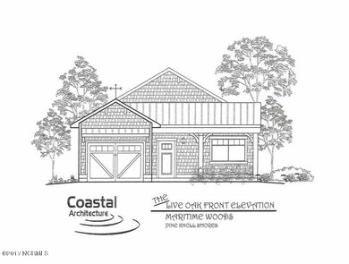 The Live Oak Front Elevation