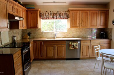 Kitchen view toward sink