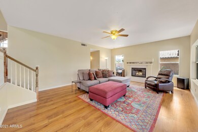 Family Room with Cozy Fireplace