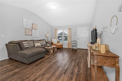 Luxury plank vinyl flooring in all but the bedroom