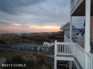 Sunset view from deck