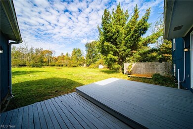 Wooden deck with a lawn