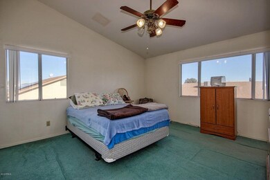 Master bedroom - vaulted ceiling