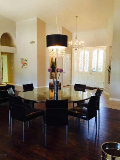 Entry from dining rm