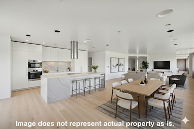 Virtual example of a potential interior renovation for the unit.