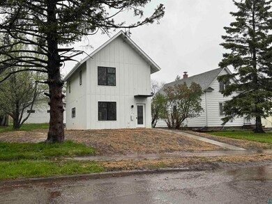 View of modern farmhouse