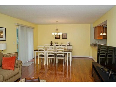 Dining Room. The living and dining areas are open 
