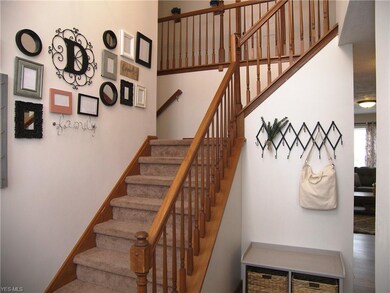 Two story staircase with dual staircase