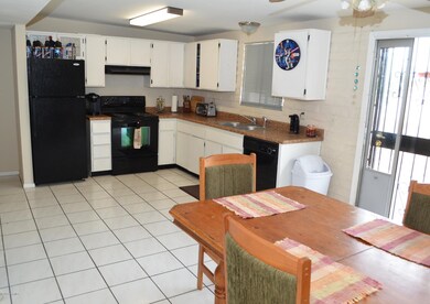 Looking from dining to kitchen