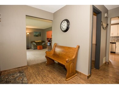 spacious front entry