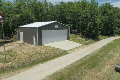 Hangar along airstrip