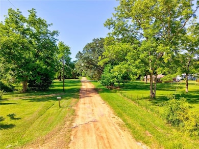 View of dirt / gravel road with view of scattered trees