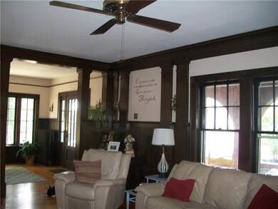 Living room with all original woodwork