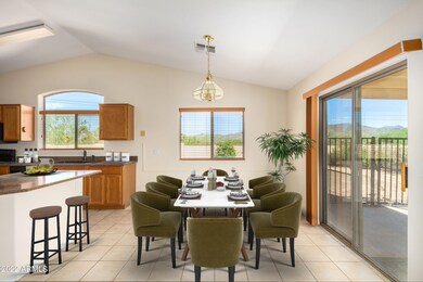 dining area virtually staged