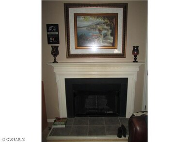 Gas fireplace in the family room