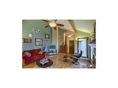 Living room-wood fireplace with gas starter, ceili