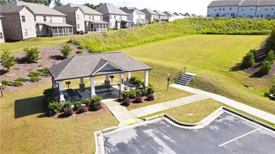 Aerial view of residential area