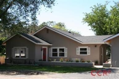 Front of Home and Red Door