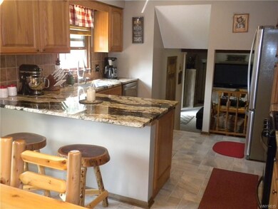 Spacious, light country kitchen.