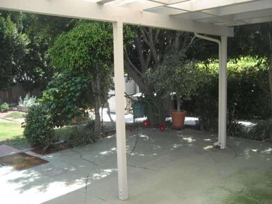 Pleasant covered patio for family fun.