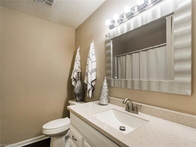 Full bath with granite counter!