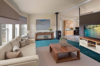 living room virtually staged