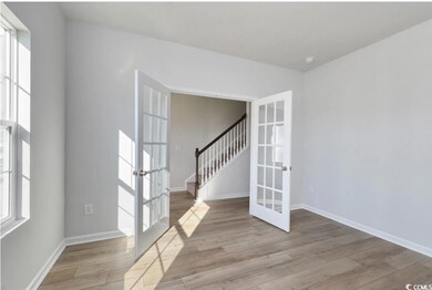 Empty room with a wealth of natural light, french 