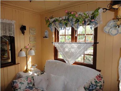 The breakfast nook has been made into a reading no
