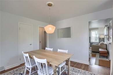 The beautful hardwood flows into the Dining Room!