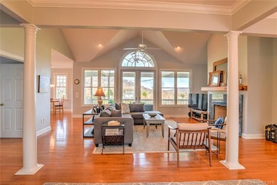 Living Room Open to covered porch