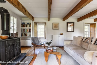 Living Rm w/wood burning stove