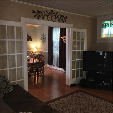 Custom French Doors/ opening to the Open Floor Pla