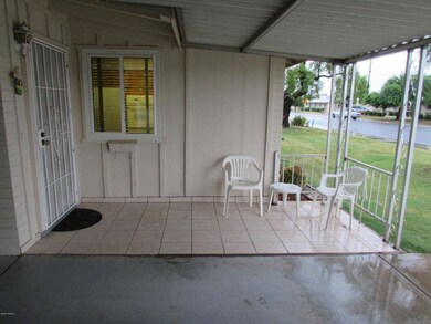 Front patio and entrance to home