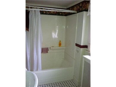 Bathroom. Updated bath with pedestal sink
