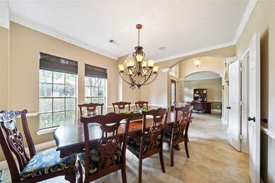 Grand chandelier in the formal dining room!