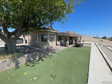 View of front of home with a patio