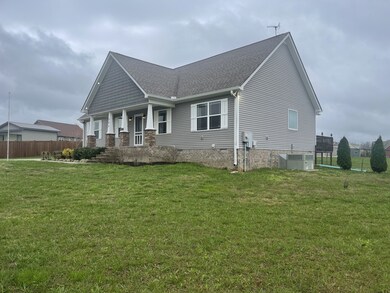 This is a side view of the home.