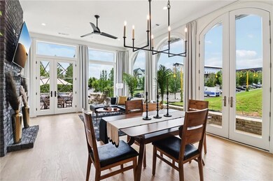 Sunroom featuring french doors