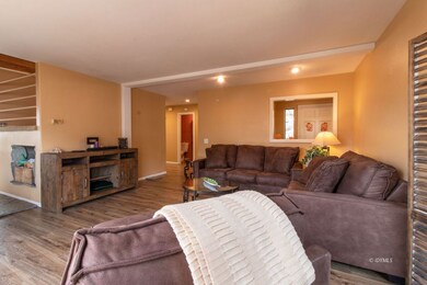 Living room towards entry hallway