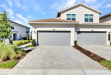 View of front property with a garage