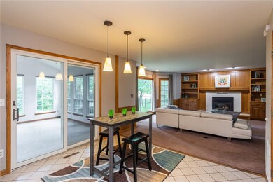 Dining Room, Family Room and Sun Room