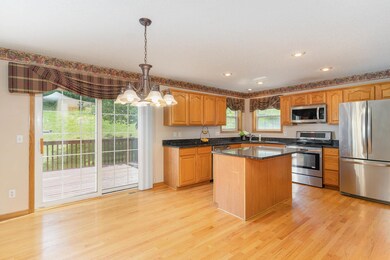 Natural lighting floods this home. Slider opens to the deck~