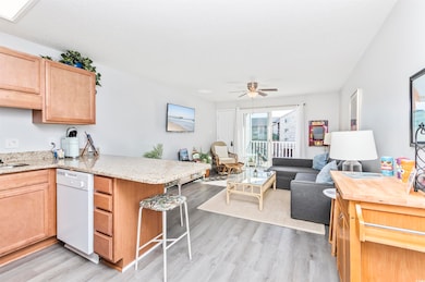 When you get to the Kitchen and Living area