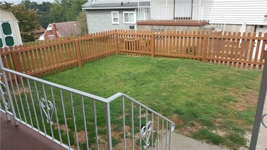Small fenced backyard.