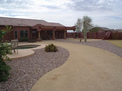 Backyard with pool