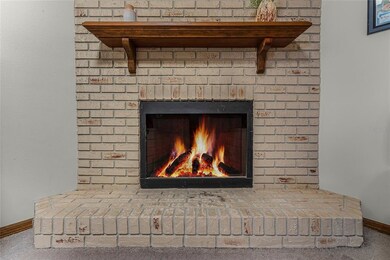 Fireplace in living room