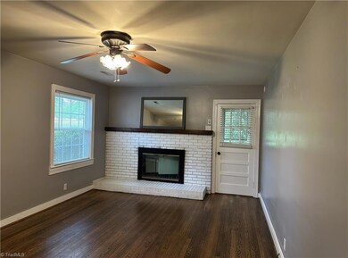 living room with side porch access