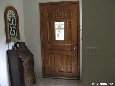 Other. Beautiful Wood Door with Ceramic Tile at th