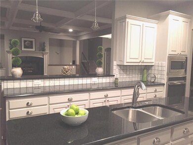 Beautiful granite countertops, custom cabinet's & backsplash